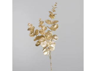 Vianočná vetva Eukalyptus 63 cm, zlatá