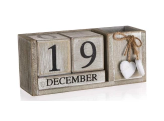 Dekorácia Kalendár Heart