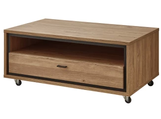 Konferenčný stolík so zásuvkou Flores, dub gustavson/antracit