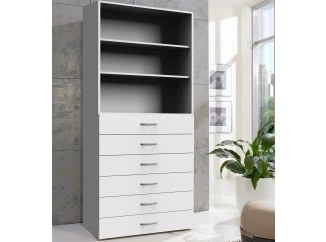 Úložný regál Multiraum, 80 cm, biely