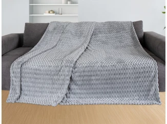 Deka Cashmere touch Big Dots 150x200 cm, strieborná