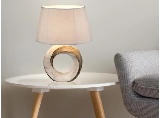 Stolná lampa Jeremy, šedá