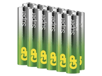 Alkalické batérie GP Super AAA (LR03) 12 ks