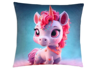 Detský dekoračný vankúš Phantasy Jednorožec, 35x35 cm