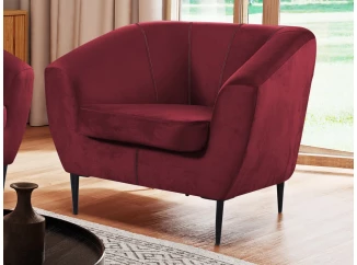 Kreso Olivio, červená zamatová látka