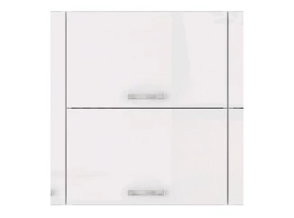 Horná kuchynská skrinka Bianka 60GU, 60 cm, biely lesk