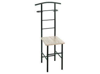 Nemý sluha - stolička Ruta, čierny/dub san remo