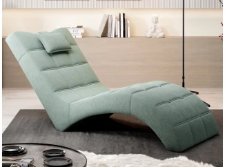 Relaxačné lehátko London, svetlo zelená látka