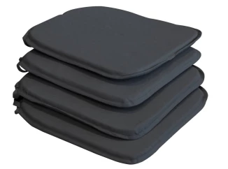 Súprava podsedákov na stoličky (4 ks) Bella 38x38 cm, antracit