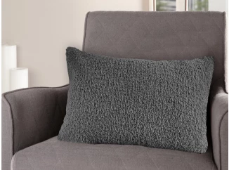 Dekoračný vankúš Rabbit Teddy 50x70 cm, antracitový