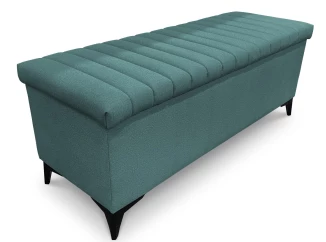 Úložná lavica/periňák Joy, šírka 139 cm, modrozelená aqua látka