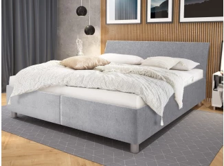 Posteľ Bali 160x200 cm, holubia sivá látka