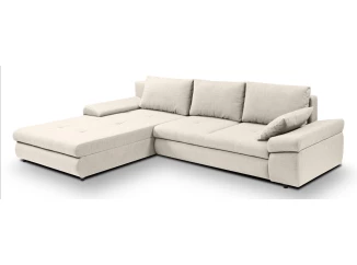 Rohová sedačka Bono, svetlo béžová látka