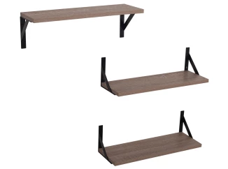Súprava 3 kusov políc Lamezia, dub sonoma