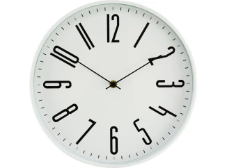 Nástenné hodiny 30 cm, biele