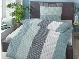 Obliečky seersucker Amira 140x200 cm, tyrkysové