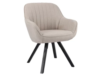 Jedálenská stolička Chrissy, béžová tkanina