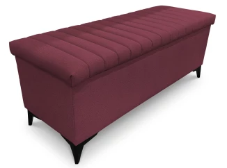 Úložná lavica/periňák Joy, šírka 139 cm, tmavo ružová látka