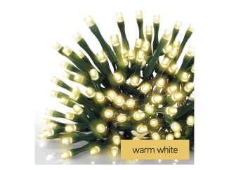 LED vianočná svetelná reťaz 12 m, teplá biela
