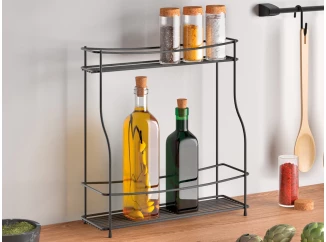 Stojan na dochucovadlá a koreničky Balsamico Lava TouchTherm 2, čierny