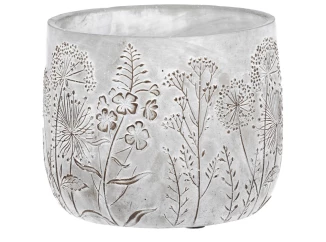 Obal na kvetináč Lúčne kvety 18 cm, betón
