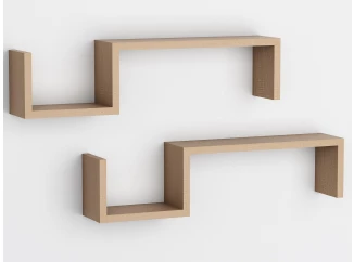 Sada 2 ks políc Linea 58 cm, dub sonoma