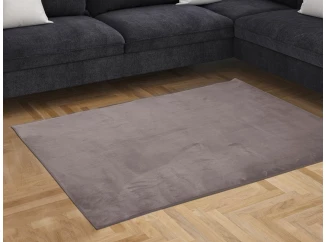 Koberec Plush 110x160 cm, strieborný