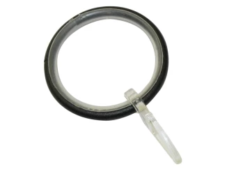 Záclonové krúžky (10 ks) Jana 22/25 mm, čierny kov