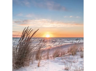 Obraz na plátne Západ nad morom, 35x35 cm