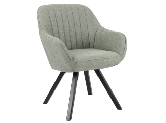 Jedálenská stolička Chrissy, svetlo zelená tkanina