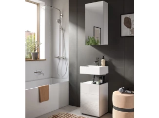 Kúpeľňová zostava (2 diely) Vira, 38 cm, biela lesk