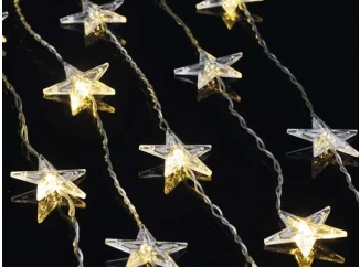 LED vianočný záves Hviezdy, 120x90 cm