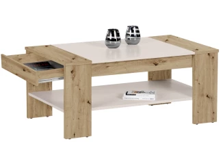 Konferenčný stolík Finley Plus, dub artisan/béžový kašmír