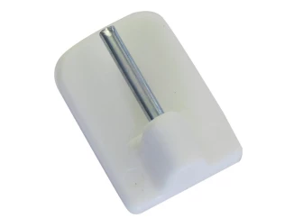 Nalepovacie háčiky k vitrážnej tyčke sada 4 ks, biela