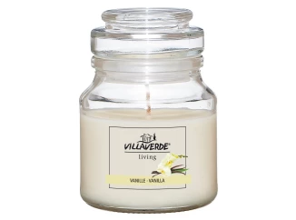 Vonná sviečkav sklenenej dóze Vanilka