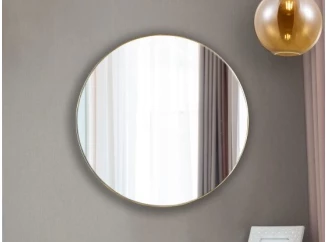 Nástenné zrkadlo Esra 50 cm, zlaté