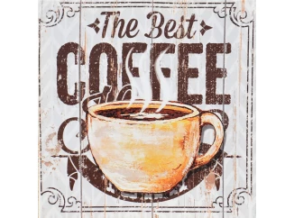 Obraz na plátne The Best Coffee, 28x28 cm