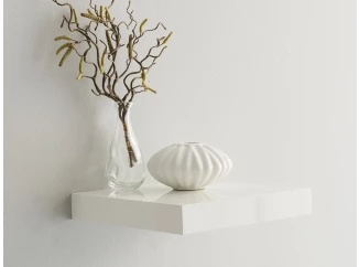 Polica na stenu Shelvy 23,5 cm, biela lesk
