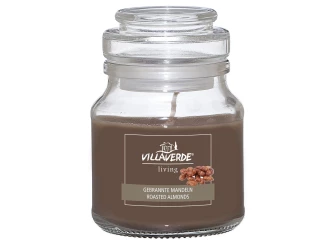 Vonná sviečka v sklenenej dóze Pražené mandle
