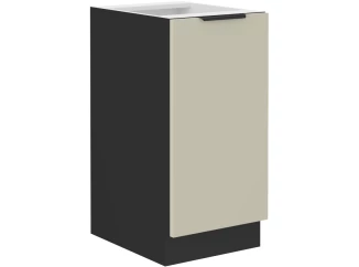 Dolná kuchynská skrinka Arona, 40 cm, kašmírová/čierna