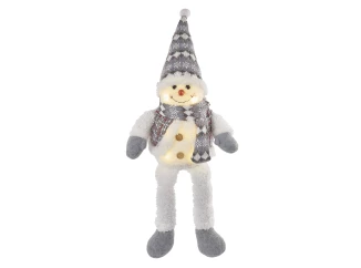 Vianočná  dekorácia LED snehuliak, 31 cm