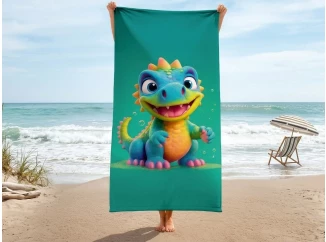 Detská plážová osuška Phantasy Dino, 80x160 cm