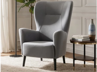 Kreslo Next, šedá látka