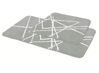 Kúpeľňová predložka Set 2 ks, stříbrná