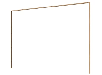 Paspartový rám k šatníkovej skrini Taiga, dub artisan