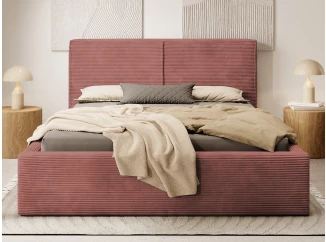 Posteľ Inez 180x200 cm, terracota štruktúrovaná látka