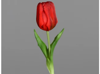 Umelá kvetina Tulipán 20 cm, červená