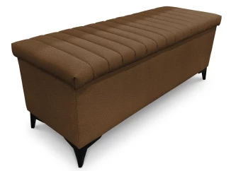 Úložná lavica/periňák Joy, šírka 139 cm, whisky hnedá látka