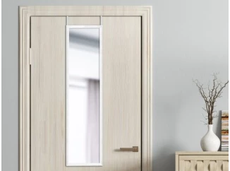 Závesné zrkadlo na dvere Bea 30x120 cm, biele