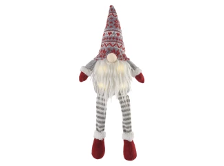 Vianočná dekorácia LED škriatok, 27 cm